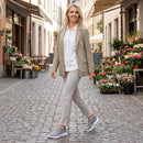 Women's Lightweight Pull-On Walking Sneakers with Breathable Knit Upper