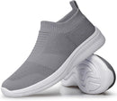 Women's Lightweight Pull-On Walking Sneakers with Breathable Knit Upper