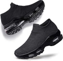 Women's Slip-On Walking Shoes with Air Cushion for Work and Nursing Comfort